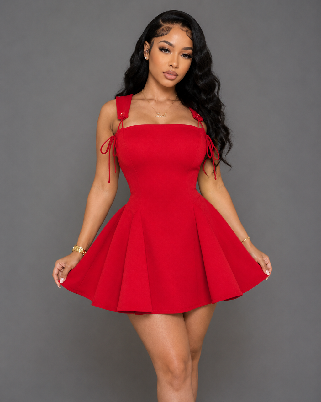 Cherry Bomb Corset Mini Dress
